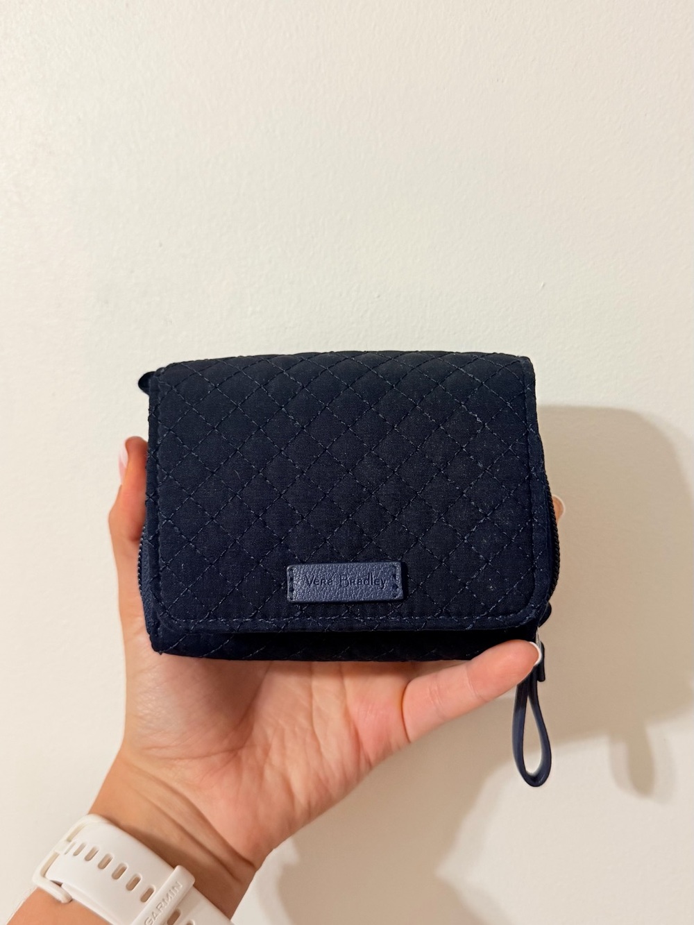 Vera Bradley Quilted Wallet - Dark Blue